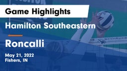 Hamilton Southeastern  vs Roncalli  Game Highlights - May 21, 2022