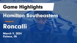 Hamilton Southeastern  vs Roncalli  Game Highlights - March 9, 2024
