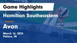 Hamilton Southeastern  vs Avon  Game Highlights - March 16, 2024
