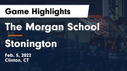 The Morgan School vs Stonington  Game Highlights - Feb. 5, 2022