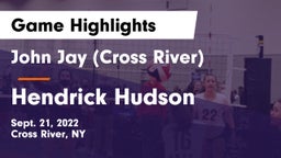 John Jay  (Cross River) vs Hendrick Hudson  Game Highlights - Sept. 21, 2022