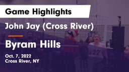 John Jay  (Cross River) vs Byram Hills  Game Highlights - Oct. 7, 2022