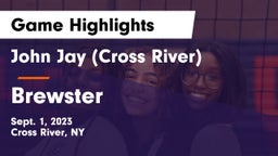 John Jay  (Cross River) vs Brewster  Game Highlights - Sept. 1, 2023