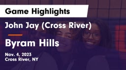 John Jay  (Cross River) vs Byram Hills  Game Highlights - Nov. 4, 2023