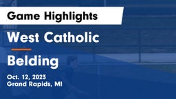 West Catholic  vs Belding  Game Highlights - Oct. 12, 2023