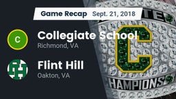 Recap: Collegiate School vs. Flint Hill  2018