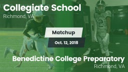 Matchup: Collegiate vs. Benedictine College Preparatory  2018