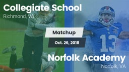 Matchup: Collegiate vs. Norfolk Academy 2018