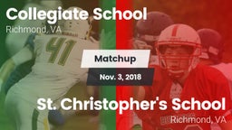 Matchup: Collegiate vs. St. Christopher's School 2018