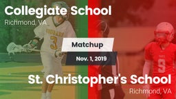 Matchup: Collegiate vs. St. Christopher's School 2019