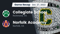 Recap: Collegiate School vs. Norfolk Academy 2022