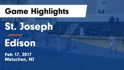 St. Joseph  vs Edison  Game Highlights - Feb 17, 2017