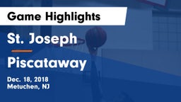 St. Joseph  vs Piscataway  Game Highlights - Dec. 18, 2018