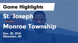 St. Joseph  vs Monroe Township  Game Highlights - Dec. 20, 2018