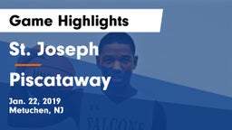 St. Joseph  vs Piscataway  Game Highlights - Jan. 22, 2019