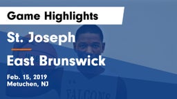 St. Joseph  vs East Brunswick  Game Highlights - Feb. 15, 2019