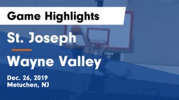 St. Joseph  vs Wayne Valley  Game Highlights - Dec. 26, 2019