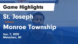 St. Joseph  vs Monroe Township  Game Highlights - Jan. 7, 2020