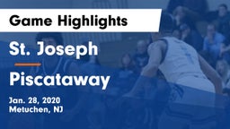 St. Joseph  vs Piscataway  Game Highlights - Jan. 28, 2020