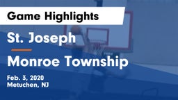 St. Joseph  vs Monroe Township  Game Highlights - Feb. 3, 2020