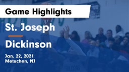 St. Joseph  vs Dickinson  Game Highlights - Jan. 22, 2021