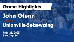 John Glenn  vs Unionville-Sebewaing  Game Highlights - Feb. 28, 2023