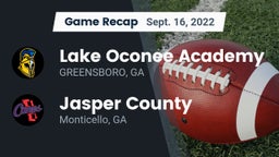Recap: Lake Oconee Academy vs. Jasper County  2022