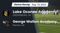 Recap: Lake Oconee Academy vs. George Walton Academy  2022