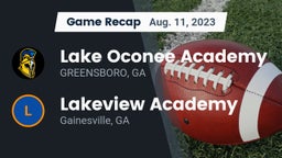 Recap: Lake Oconee Academy vs. Lakeview Academy  2023