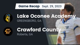 Recap: Lake Oconee Academy vs. Crawford County  2023