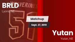 Matchup: BRLD vs. Yutan  2019
