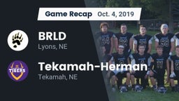 Recap: BRLD vs. Tekamah-Herman  2019