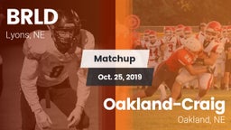 Matchup: BRLD vs. Oakland-Craig  2019