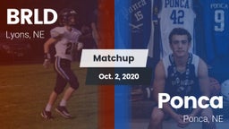 Matchup: BRLD vs. Ponca  2020