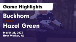 Buckhorn  vs Hazel Green  Game Highlights - March 28, 2023