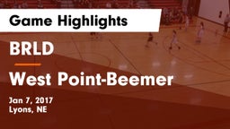BRLD vs West Point-Beemer  Game Highlights - Jan 7, 2017