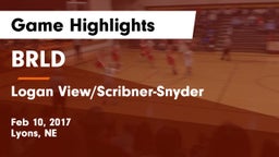 BRLD vs Logan View/Scribner-Snyder Game Highlights - Feb 10, 2017