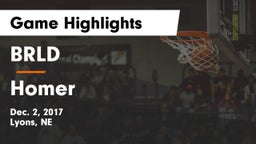 BRLD vs Homer  Game Highlights - Dec. 2, 2017