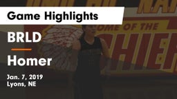 BRLD vs Homer  Game Highlights - Jan. 7, 2019