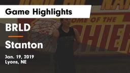 BRLD vs Stanton  Game Highlights - Jan. 19, 2019