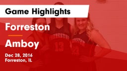 Forreston  vs Amboy  Game Highlights - Dec 28, 2016