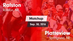 Matchup: Ralston  vs. Platteview  2016