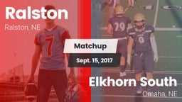 Matchup: Ralston  vs. Elkhorn South  2017