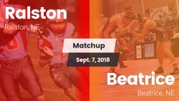 Matchup: Ralston  vs. Beatrice  2018