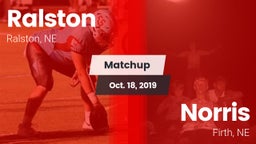 Matchup: Ralston  vs. Norris  2019