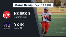 Recap: Ralston  vs. York  2020