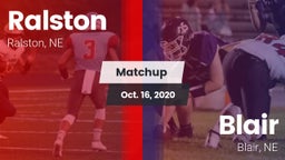 Matchup: Ralston  vs. Blair  2020