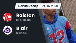 Recap: Ralston  vs. Blair  2020