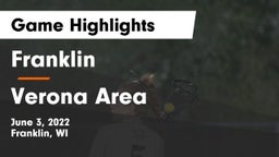 Franklin  vs Verona Area  Game Highlights - June 3, 2022