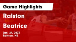 Ralston  vs Beatrice  Game Highlights - Jan. 24, 2023